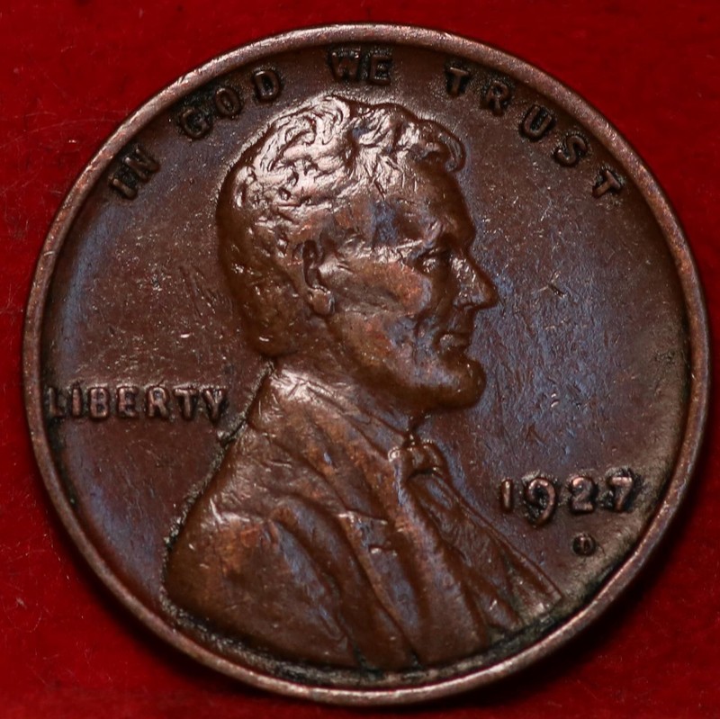 1927-D Denver Mint Copper Lincoln Wheat Cent