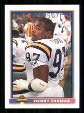 1991 Bowman #318 Henry Thomas Minnesota Vikings 59215
