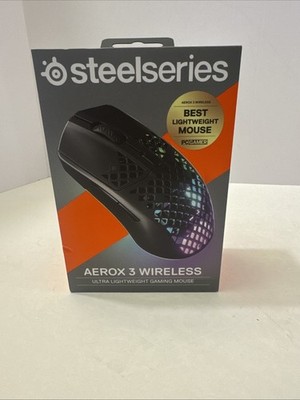 SteelSeries Aerox 3 Wireless Optical Gaming Mouse - Onyx (2022 Edition)