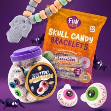 Eyeballs Gummy Candy  Skull Candy Bracelets