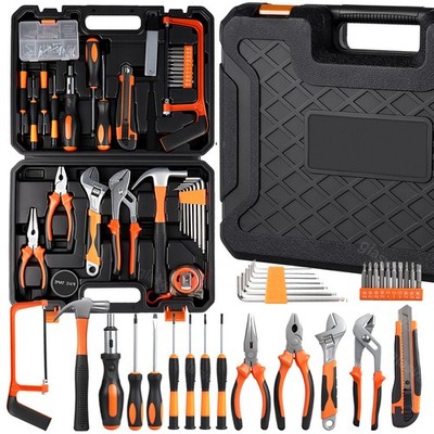 Werkzeugkoffer mit Werkzeug 102teilig Set Hammer Schraubendreher Werkzeugkasten