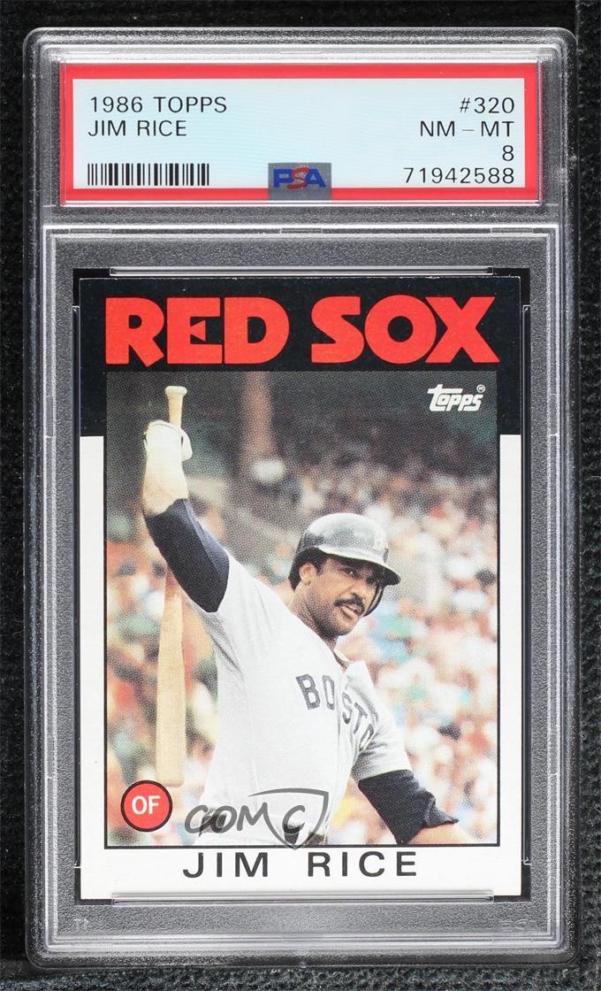 1986 Topps Jim Rice #320 PSA 8 HOF 15zx