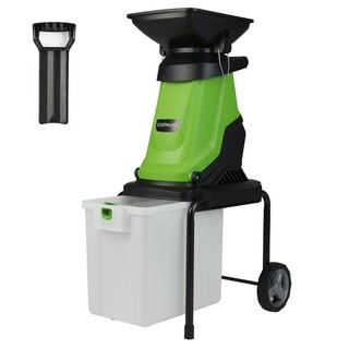 COSTWAY Electric Wood Chipper 3000 W Garden Shredder w/ 50 L Collection Bin