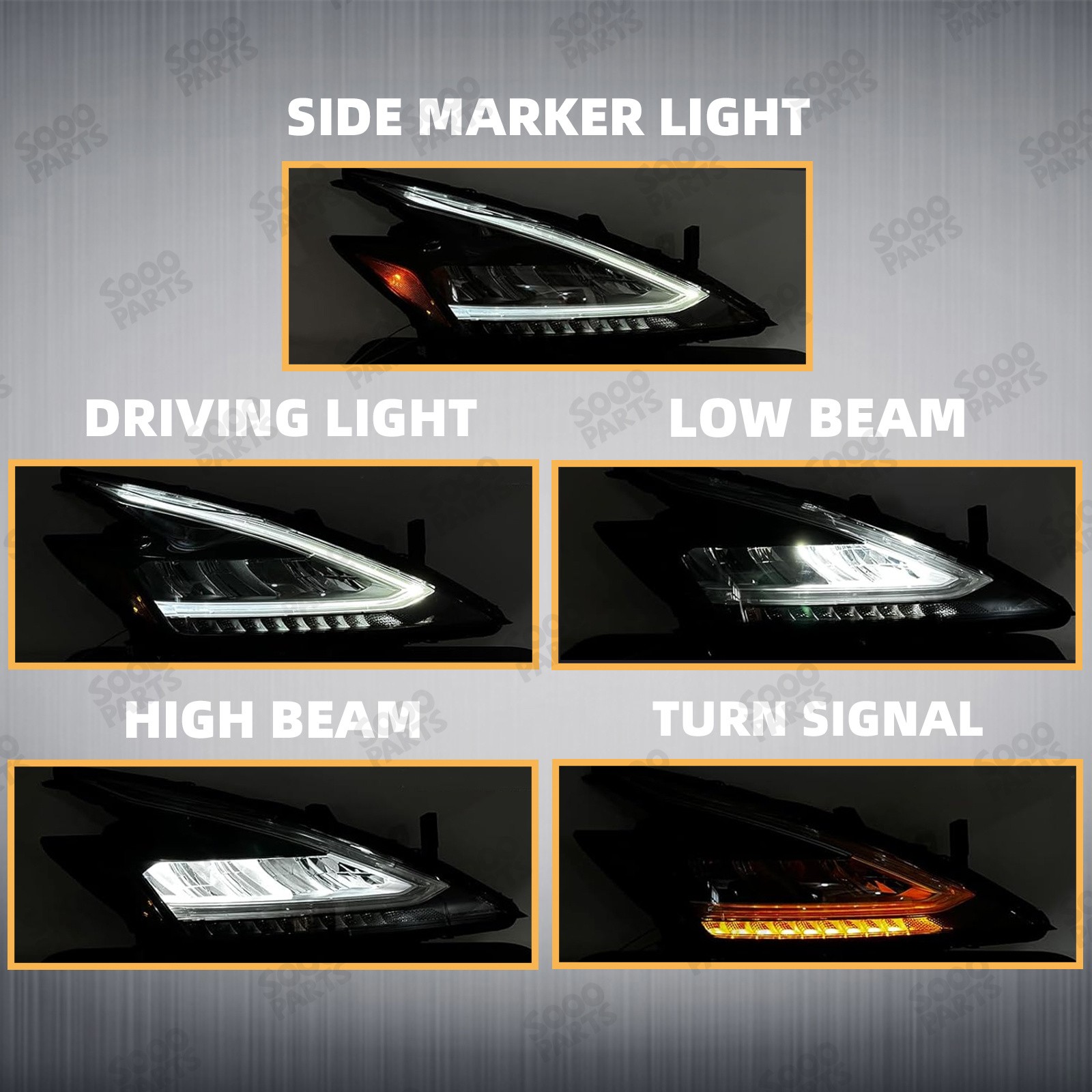 Right Passenger Side Full LED Headlight for 2019-2021 Nissan Murano 260109UF0D