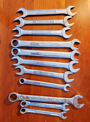 #ad 11 Piece Lot 8 Craftsman USA amp; 3 Other Wrenches Tools SAE amp; MM List in Pics $9.95