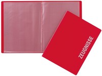 Pagna Zeugnismappe Din A4 Mit 10 HüLlen Pp Rot