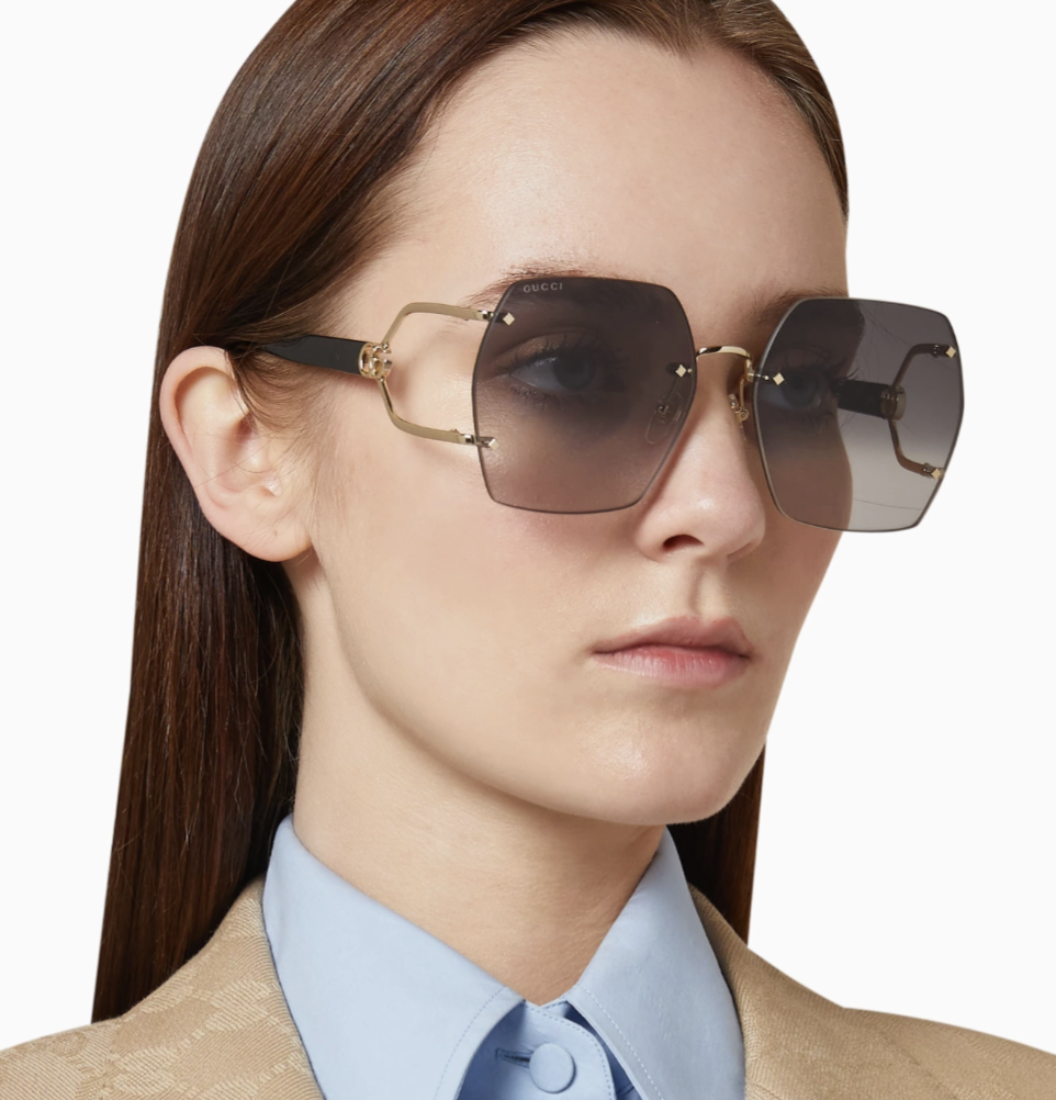 NWT Gucci GG1562S-001 Gold Black 62mm Sunglasses Gucci Sunglasses GG1562S-001 62 main image 4