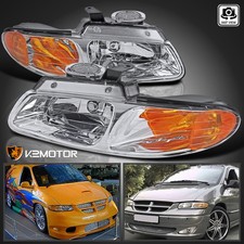 Fits 1996-2000 Dodge Caravan Chrysler Voyager Headlights Replacement Assembly Fits 1996-2000 Dodge Caravan Chrysler Voyager Headlights Replacement Assembly