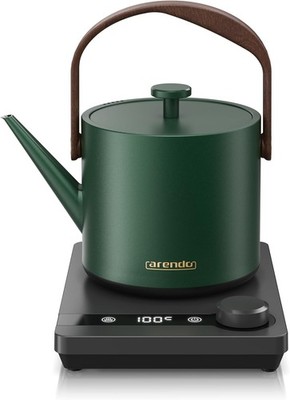 Edelstahl Wasserkocher mit Temperatureinstellung 40-100 Grad-0,6 Liter-Teekocher