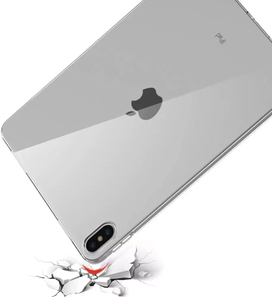 TPU Case For iPad 10/9/8/7 Gen Air 5 Pro 12.9 Mini 123 Clear Silicone Soft Case - Image 3 of 4