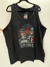 Nascar Tank Top Mens Shirt 2XL 2023 Chicago Street Race Fireworks Black New