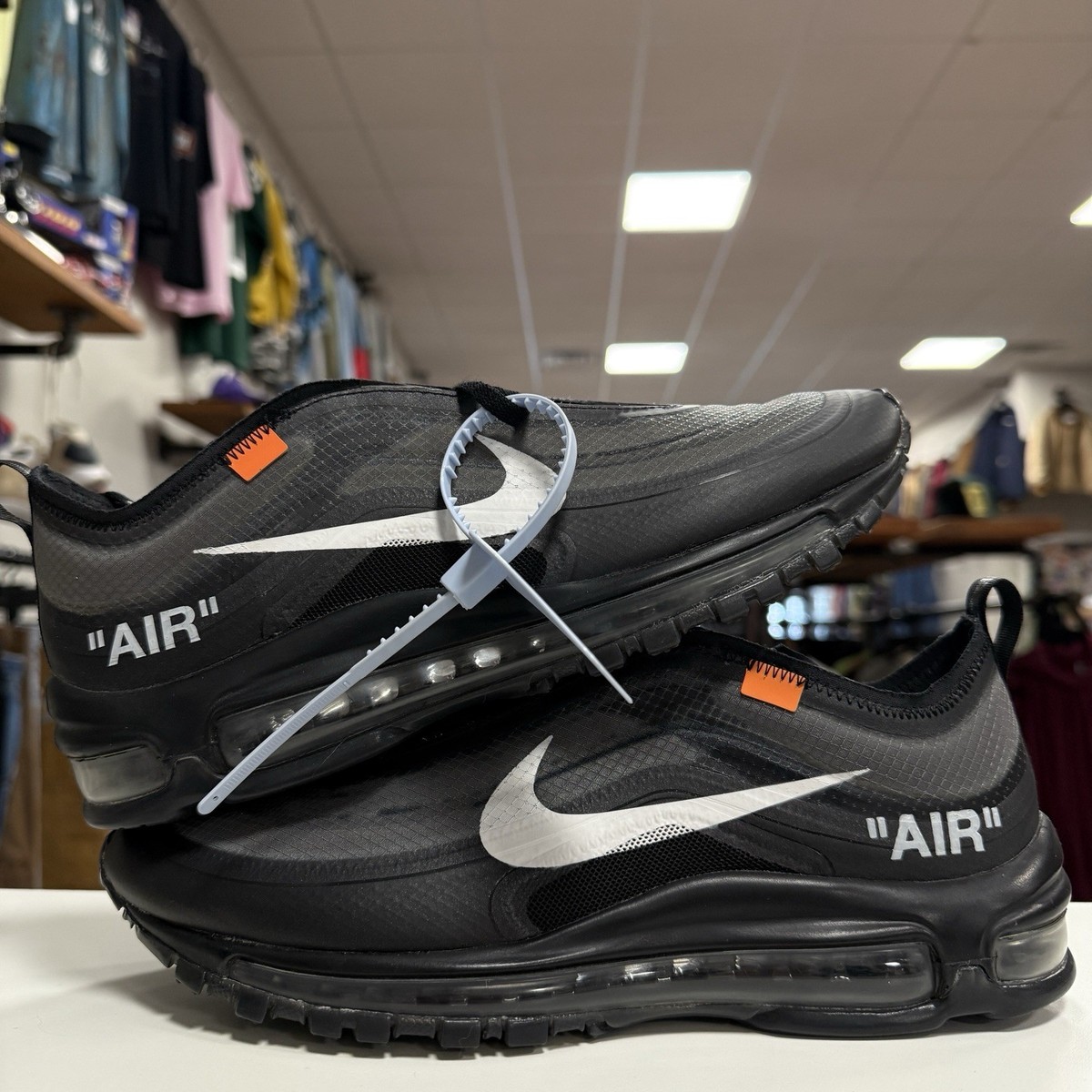Size 8 - Off-White x Nike Air Max 97 Black (AJ4585-001 