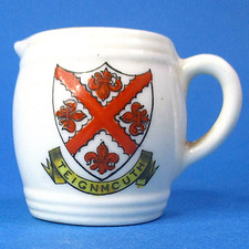 Arcadian Ware Vintage Crested China Miniatur Krug - Teignmouth