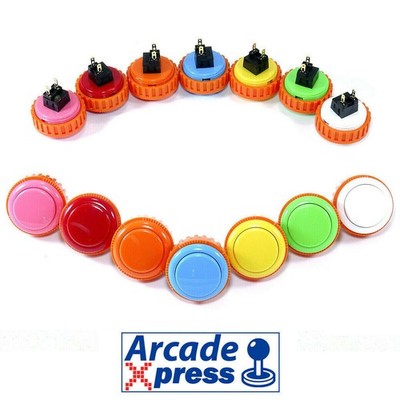 Sanwa Taster Pushbutton mit Gewinde OBSN 30 Arcade Taster 30mm Japan Original