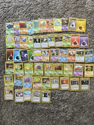 176 Vintage Non Halo Pokemon Card Lot Japanese Mix Slowpoke Charmander