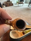 Antique Vintage Old  bent  tobacco pipe with case — photo 4