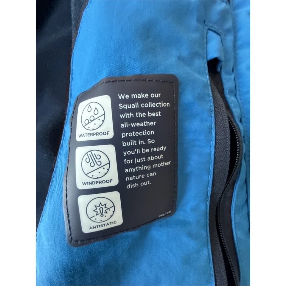 LANDS END VERY NICE !  MEN'S M 38-40 WINTER PARKA COAT JACKET  BLUE *no Hood - Image 4 of 4