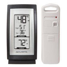 00831A2 Digital Thermometer with Indoor / Outdoor Temperature,Black