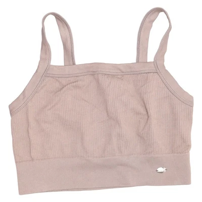 Bloom, soutien-gorge de sport, taille : M, beige, unicolore, tricot côtelé, f... - Photo 1/4