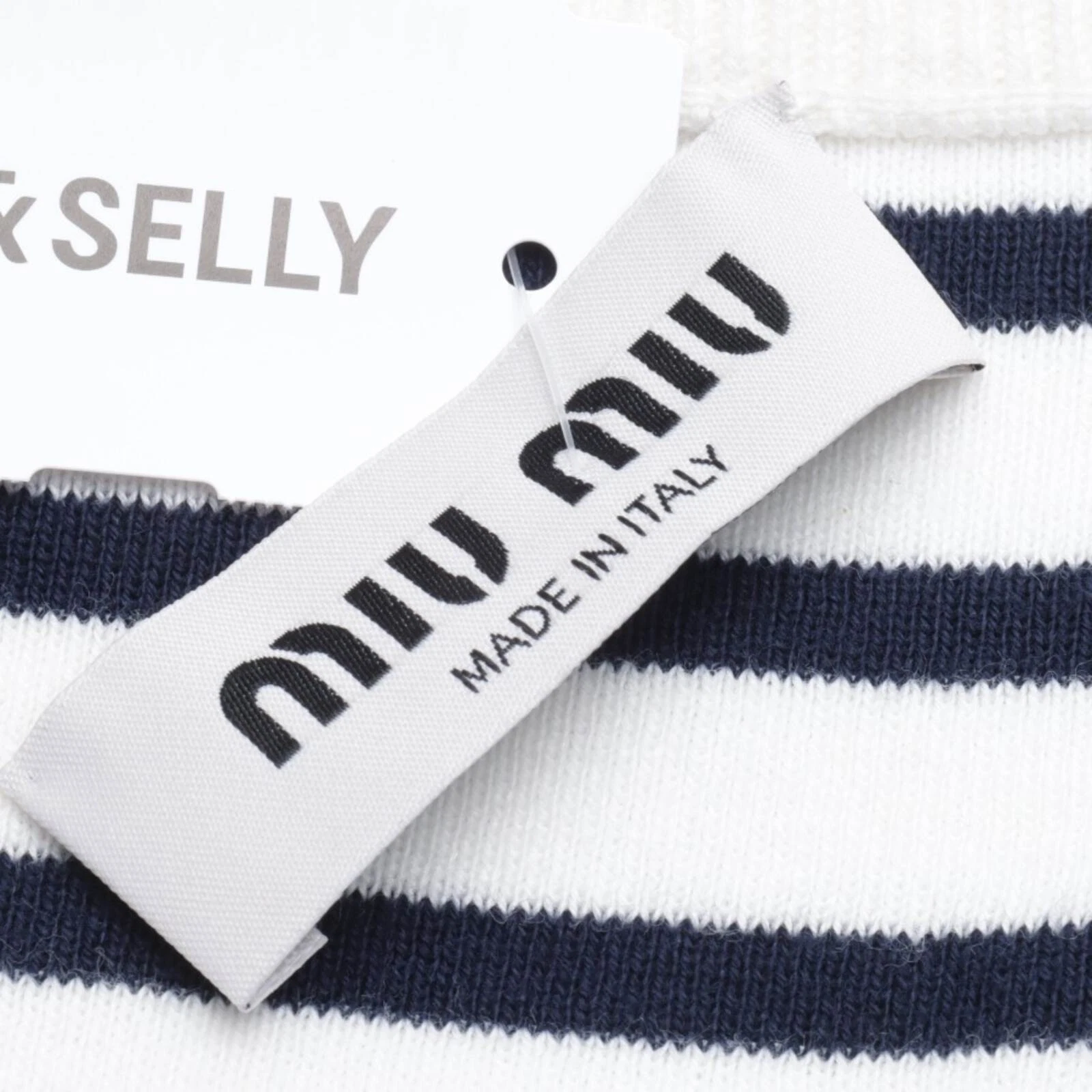 Abito Miu Miu Blu Bianco 40 IT 46