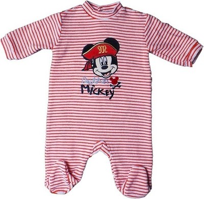 Disney Mickey Maus Pyjama/Schlafanzug/Strampler - Captain Mickey - 9 Monate/71cm