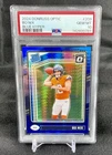 2024 Panini Donruss Optic  Rated Rookie Bo Nix #209 Blue Hyper Prizm (RC) PSA 10