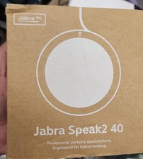 New Jabra Speak2 40 Portable Speakerphone 4 Noise Cancelling Mics Dark Grey