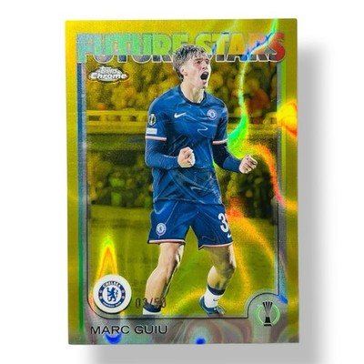 Marc Guiu /50 Future Stars Rookie RC Topps Chrome 2024/25 Chelsea No Auto PSA