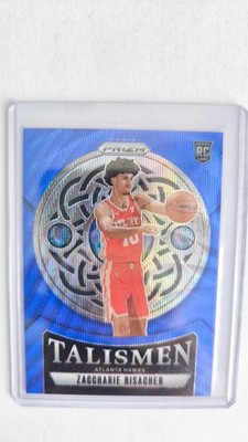 2024-25 PANINI PRIZM TALISMEN RC ZACCHARIE RISACHER BLUE WAVE PRIZM 153/175