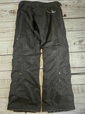Ski Pants Ocean & Earth Ski Snowboard Black Women’s Lg fleece lined Adjustable 