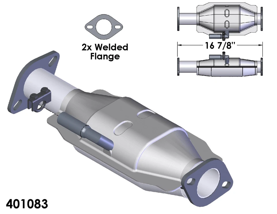 Catalytic Converter for 1986-1987 Nissan D21 - Image 2 of 2