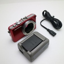 Olympus E-PL3 Red Digital Camera Used Tested from Japan Dual Lens Kit