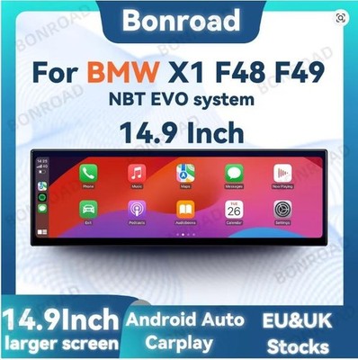 AUTORADIO BONROAD GPS BMW X1 F48 EVO Linux WIFI Carplay Android Auto 14,9''