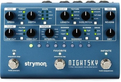 Strymon NightSky Time-Warped Reverberator Pedal