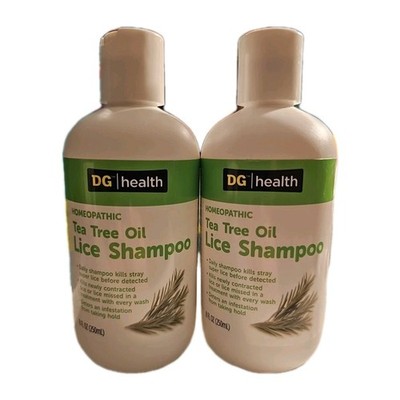 DG Tea Tree Oil Lice Shampoo - 2-8oz Bottles - Homeopathic Lice Treatment