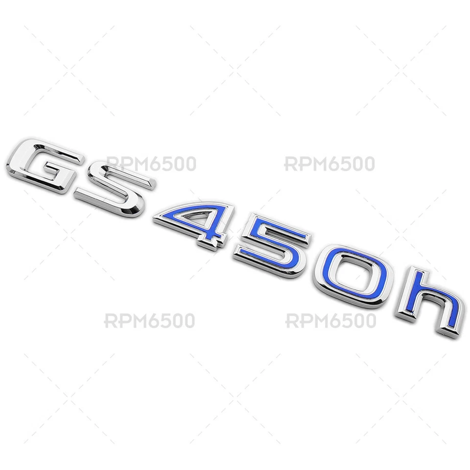 Maletero trasero OEM cromo GS 450h letra insignia emblema reemplazar F-Sport Foto 2 de 4