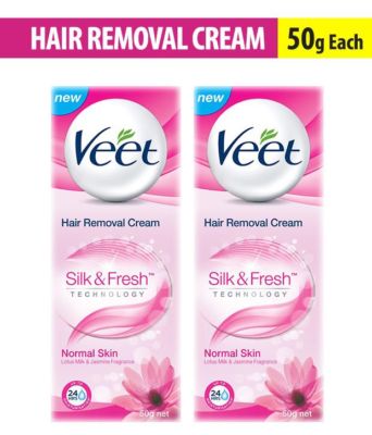 50 gm( pack of 2) Veet Normal Skin Hair Removal Cream for Bikini Intimate areas