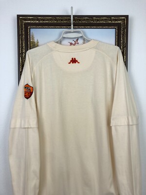 Kappa AS Roma　チャンピオンズリーグモデル長袖　オマケ付き Vintage Kappa AS Roma Football Shirt Long Sleeve Jersey Jacket
