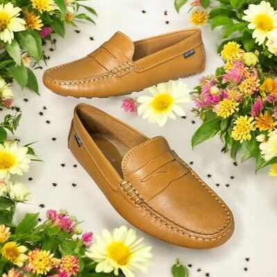 Eastland Patricia Penny Loafers Women M Leather- Carmel Color- Biscayne 