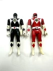 VTG 1993 Bandai Red & Black Power Ranger Flip Head Action Figure 5.5” Toys