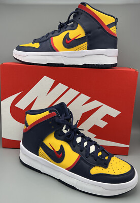 Nike Dunk High Rebel 'Michigan' Blue Sneaker, Size 10.5 W/ BoxDH3718-701 Women s