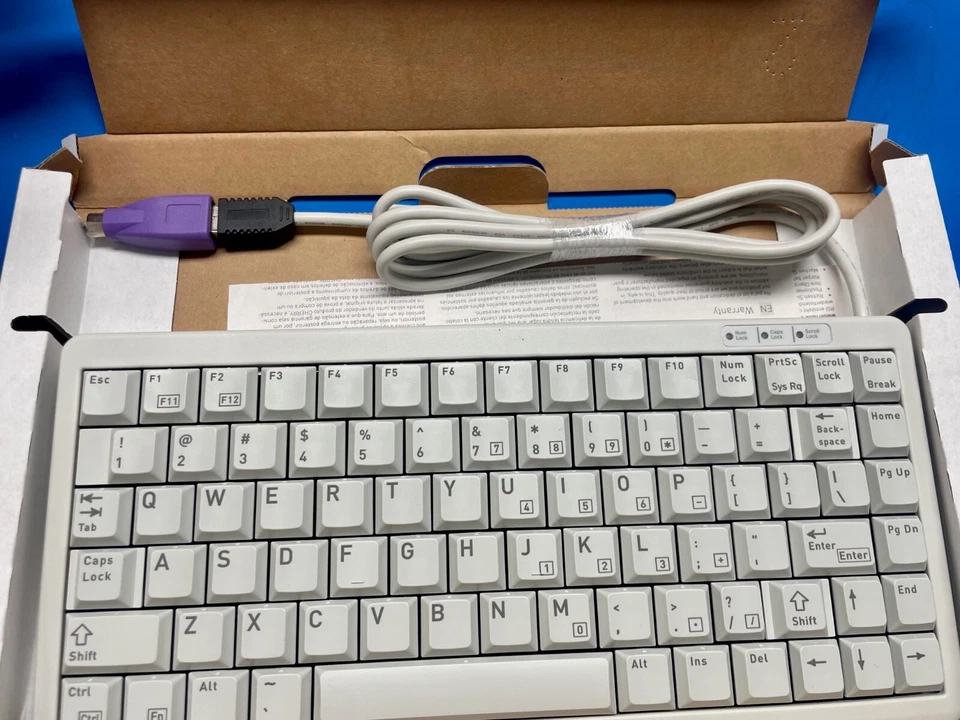 *NEW* CHERRY G84-4100 PS2/USB 83-KEY WHITE TKL MECHANICAL INDUSTRIAL KEYBOARD - Image 2 of 4