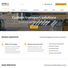 Logistics Service Website Design with Free VPS Web Hosting and Installation