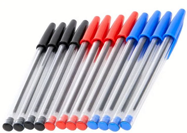 Kugelschreiber 24 Stück 3 Farben schwarz rot blau Kuli Stift  