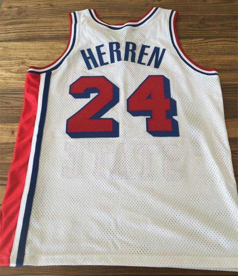 Throwback Chris Herren 24 Fresno Basketball Jerseys Sewn Custom Names