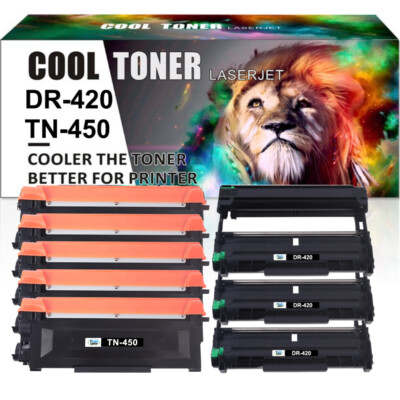 TN450 Toner DR420 Drum For Brother HL-2130 HL-2132 MFC-7460DN DCP-7055 7360N Lot