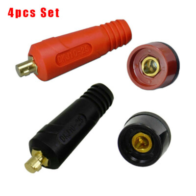 TIG Welding Cable Panel Connector Socket  DKJ10-25 & DKZ10-25 4 Pack ~