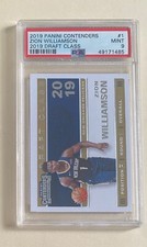 2019 Panini Contenders #1 Zion Williamson RC 2019 draft class rookiePSA 9 #S1147