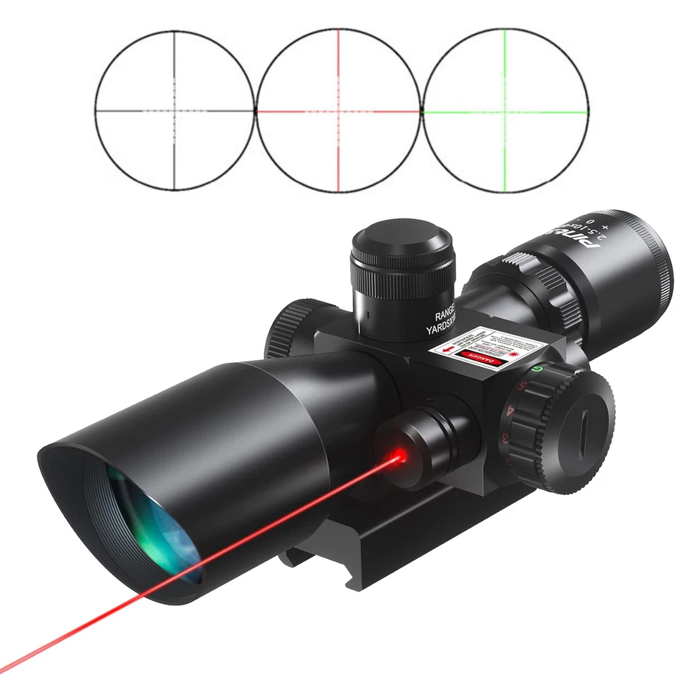 Holographic 2.5-10X40 Riflescope Red/Green Dot Sight 20mm Rail with Red Laser UK - Image 2 of 4