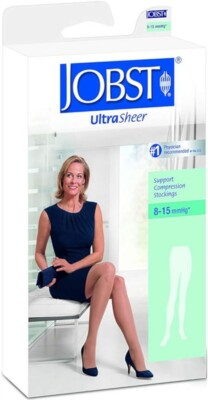 #ad JOBST® UltraSheer Women#x27;s Knee High 8 15 mmHg Black Size L 95 11 #119234 $45.00